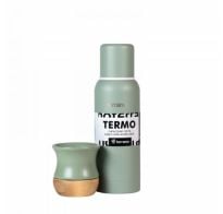 Set Terrano Mate De Cerámica Oliva Y Termo 750 Ml