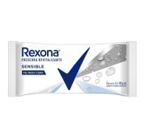 Jabón En Barra Rexona Antibacterial Sensible 120 G 3 Unidades