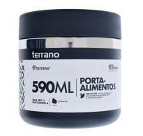 Contenedor Hermético Terrano Negro 590 Ml