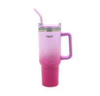 Vaso Térmico Trendy Con Tapa Y Sorbete Violeta 1.2 L