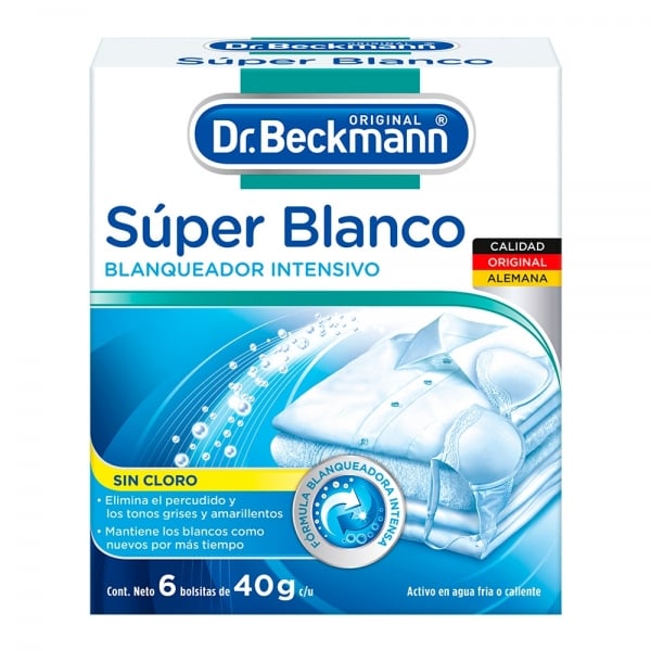 Toallitas Super Blanco Dr. Beckmann 6 Unidades