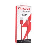 Cable De Carga Aiwa Tipo C Usb A/m 1,5 M Rojo