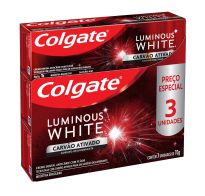 Pasta Dental Colgate Luminous White Carbon 3 Unidades De 70 G