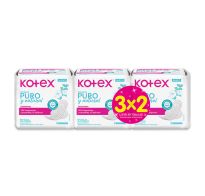 Toallitas Femeninas Kotex Ultra  Puro Y Natural 3x2