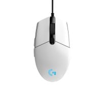 Mouse Logitech Gaming Usb Blanco