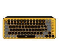 Teclado Logitech Pop Keys Inalámbrico Amarillo