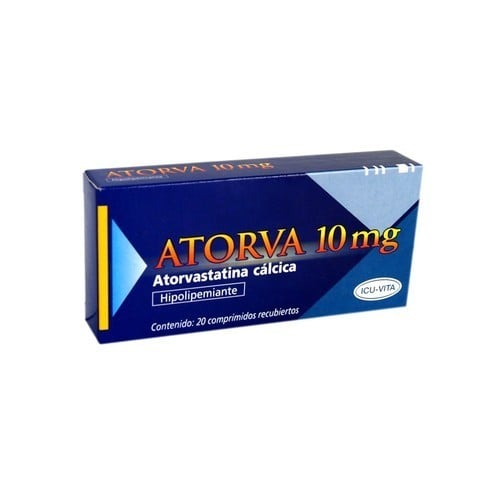 Atorva 10 Mg 20 Comprimidos