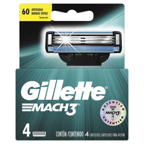 Repuesto De Afeitadora Gillette Mach3 4 Unidades