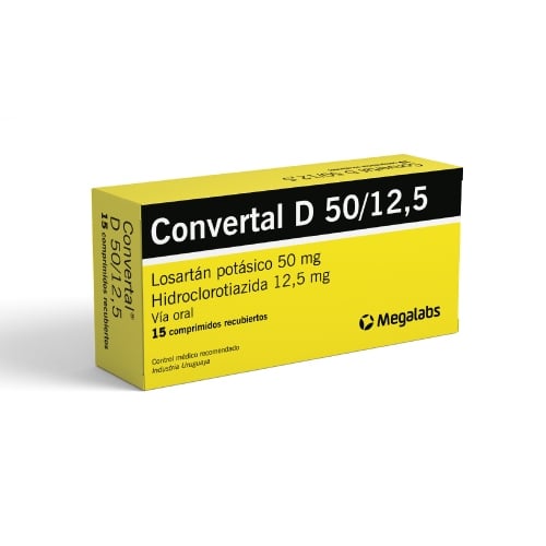 Convertal D 50/12.5 Mg 15 Comprimidos