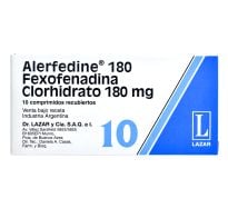 Alerfedine 180 Mg 10 Comprimidos Recubiertos