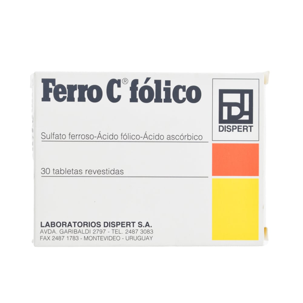 Ferro C Fólico 30 Tabletas