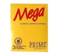 PRESERVATIVO PRIME MEGA X3 UNIDADES.