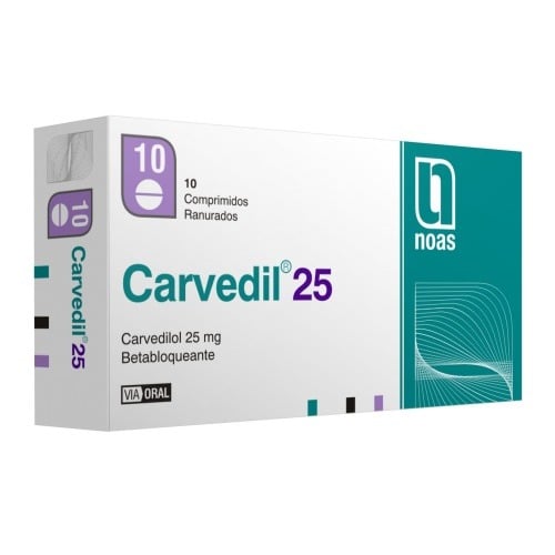 CARVEDIL 25 MG 30 COMPRIMIDOS