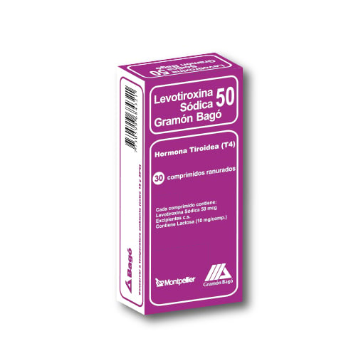 Levotiroxina 50 Mcg 30 Comprimidos