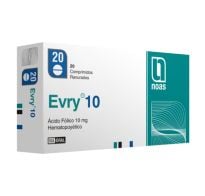 Evry 10 Mg 20 Comprimidos