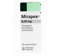 Mirapex 0.25 Mg 30 Comprimidos