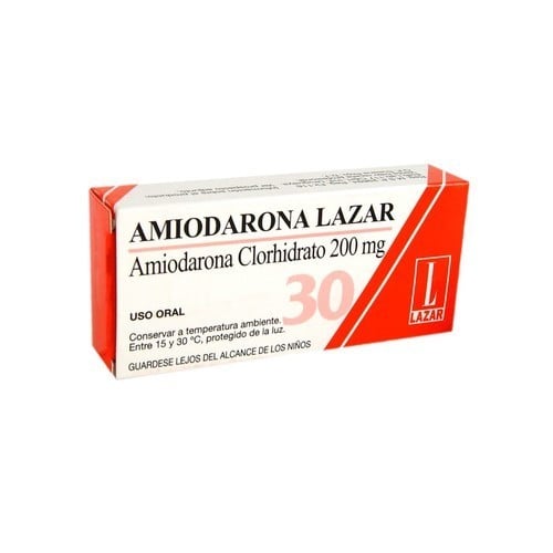 AMIODARONA LAZAR 30 COMPRIMIDOS