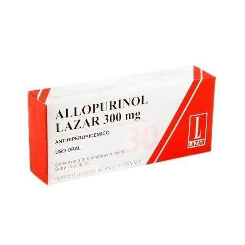 Allopurinol 300 Mg 30 Comprimidos