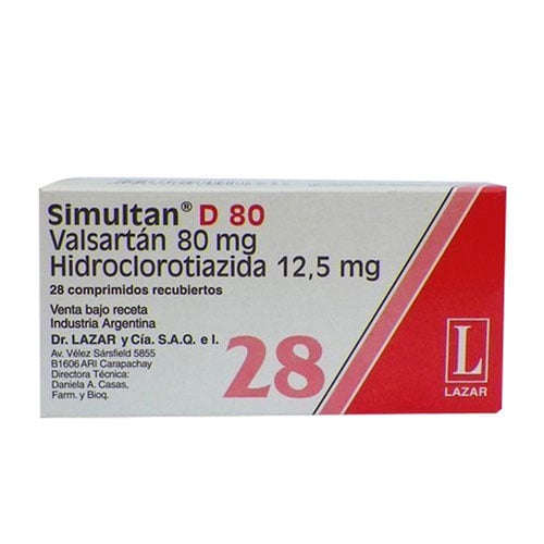 Simultan D 80 Mg 28 Comprimidos