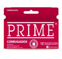 PRESERVATIVO PRIME CORRUGADO X12 UNIDADES.