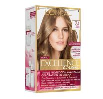TINTURA PERMANENTE EXCELLENCE CREME DE L'ORÉAL PARÍS 7.1 RUBIO CENIZA X 47 GR