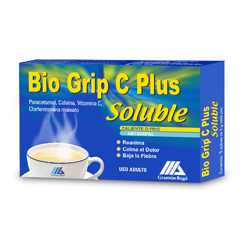 BIO GRIP C PLUS SOLUBLE X 5 SOBRES