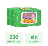 CHERITO TOALLAS HUMEDAS PACK 100 X 2