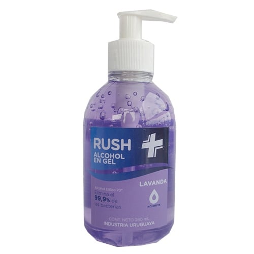 ALCOHOL EN GEL RUSH LAVANDA 280 ML.