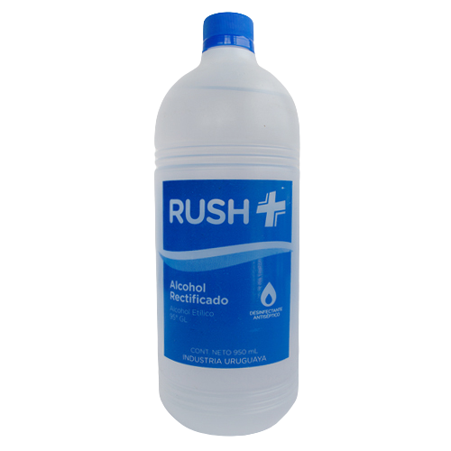 ALCOHOL RECTIFICADO RUSH 95% 950 ML.