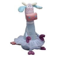 Peluche Storki Con Sonajero Jirafa Tutu