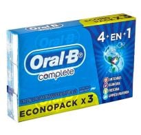 PASTA DE DIENTES ORAL-B COMPLETE 4 EN 1 80 GRS TRI PACK