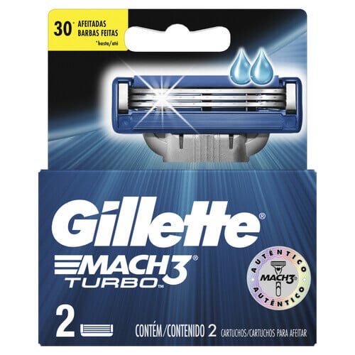 Repuesto De Gillette Mach3 Turbo Dispenser 2 Unidades