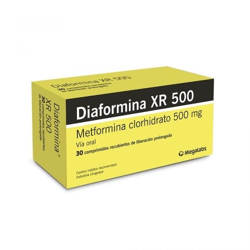 DIAFORMINA XR 500 MG 30 COMPR