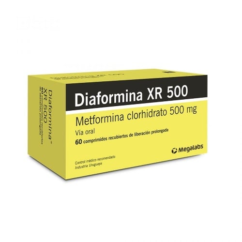 DIAFORMINA XR 500 MG  60 COMPR