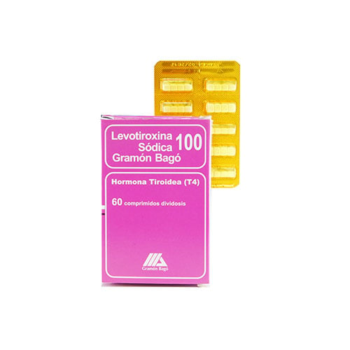 Levotiroxina 100 Mcg 60 Comprimidos