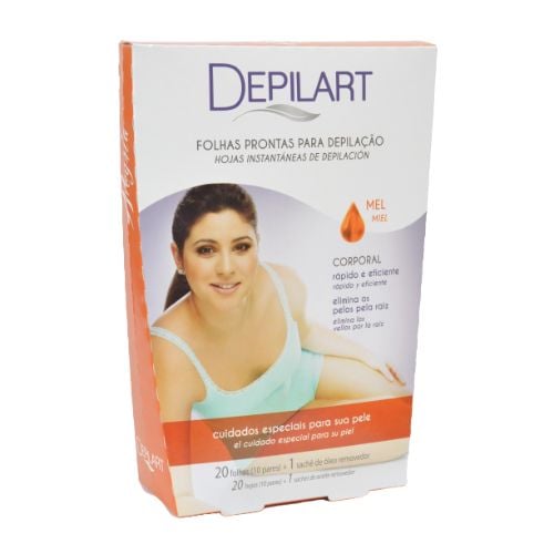 BANDAS DEPILATORIAS DEPILART CORPO MIEL