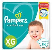 Pañales Pampers Confort Sec Forte Bag Xg 116 Unidades