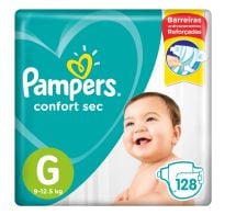 Pañales Pampers Confort Sec Forte Bag G 128 Unidades