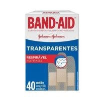 CURITAS BAND AID TRANSPARENTE 40X30 UNIDADES