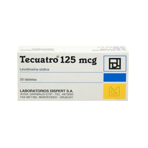 Tecuatro 125 Mcg 20 Tabletas