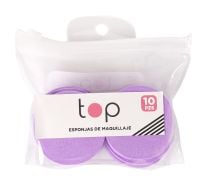 Set Esponjas Para Maquillaje Top Redondas 10 Unidades