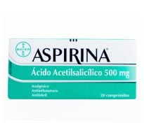 Aspirina 500 Mg 20 Comprimidos