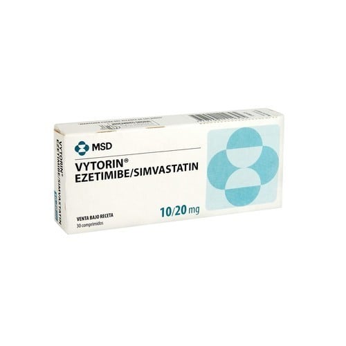 VYTORIN 10/20 MG 30 COMPRIMIDOS