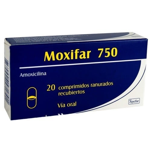 Moxifar 750 Mg 20 Comprimidos