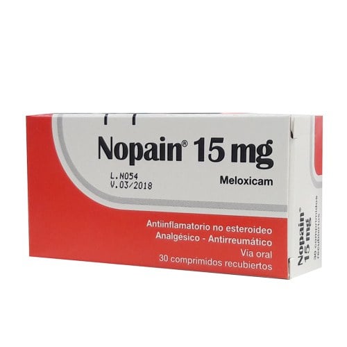 NOPAIN 15 MG 30 COMPRIMIDOS