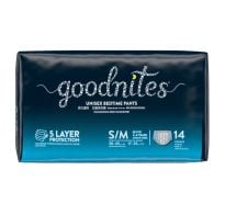 Pañales Goodnites S - M 14 Unidades