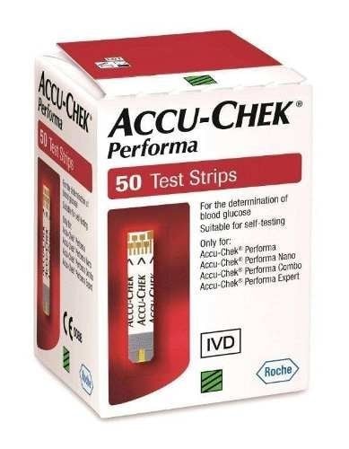 TIRAS ACCU-CHEK PERFORMA 50 UNIDADES