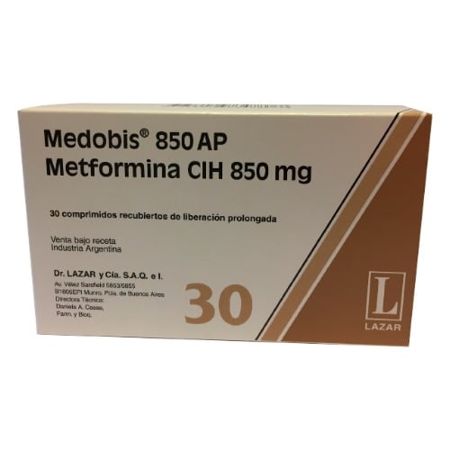 Medobis Ap 850 Mg 30 Comprimidos Recubiertos