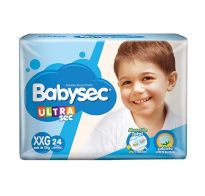 PAÑALES BABYSEC ULTRA XXG 24 UNIDADES
