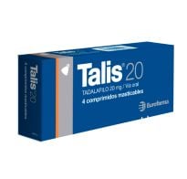 TALIS 20 MG 4 COMPRIMIDOS